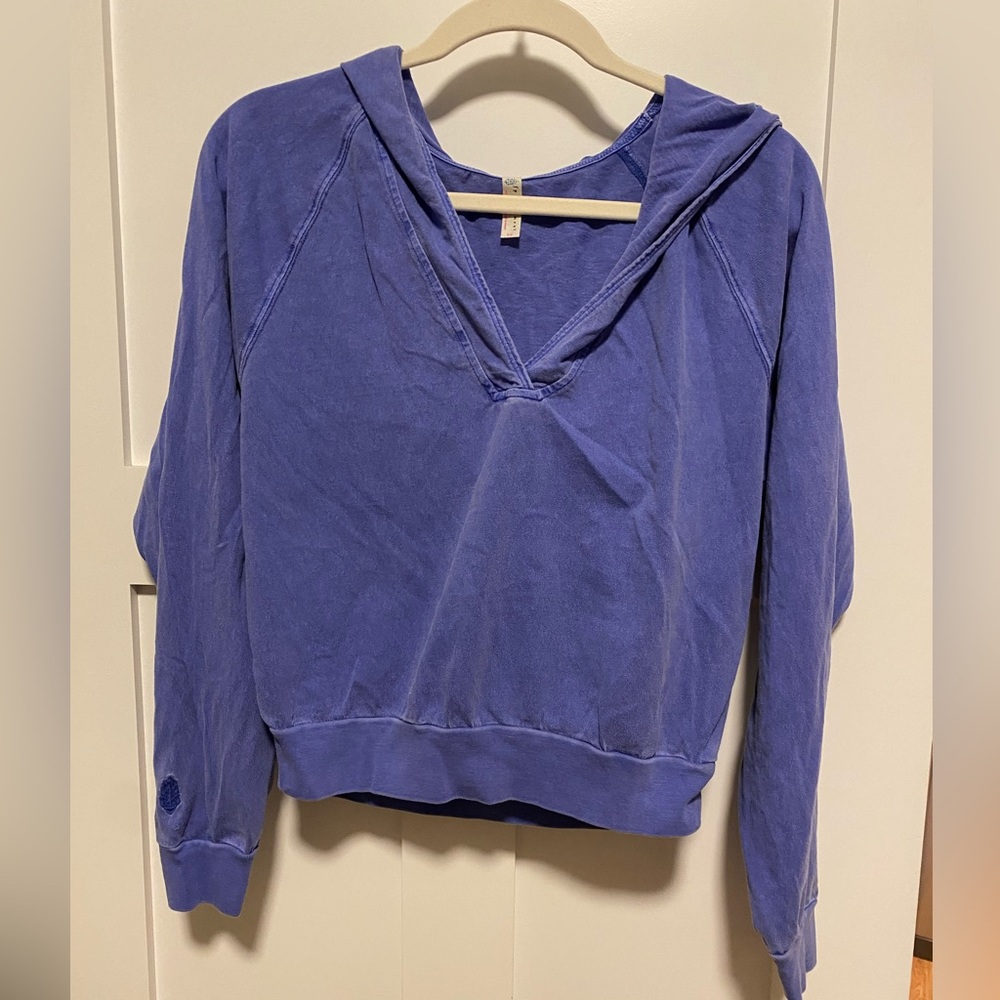 Blue Hooded Pullover